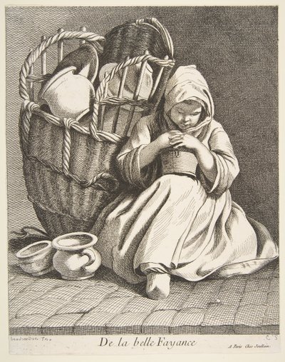 Pottery Peddler, 1738 by Anne Claude Philippe de Caylus
