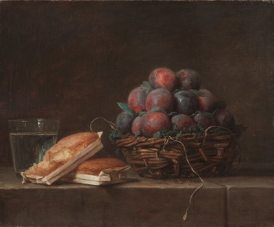 Basket of Plums, 1769 by Anne Vallayer Coster
