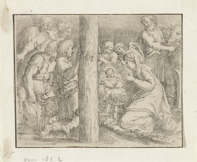 Adoration of the Shepherds by Annibale Carracci
