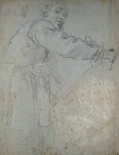 Study of a Draped Male Figure, 1580-1609 by Annibale Carracci