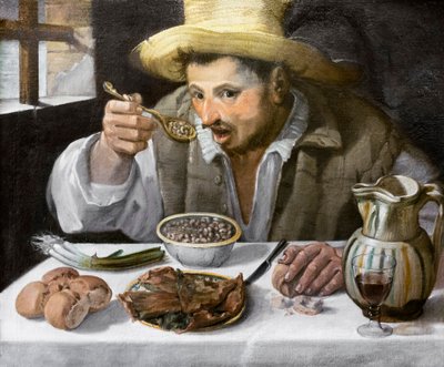 The Bean Eater by Annibale Carracci