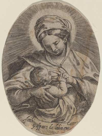 The Madonna Nursing the Christ Child by Annibale Carracci