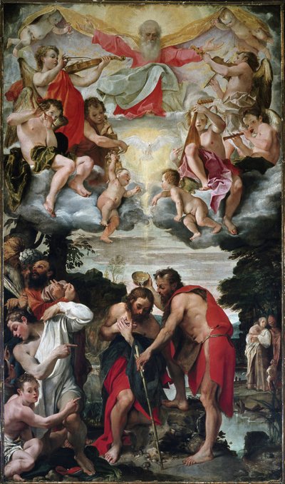 The Baptism of Christ by Annibale Carracci