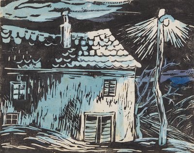 House at Night by Anny Dollschein
