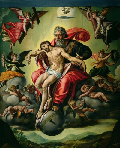 The Holy Trinity by Anonimo Flamenco