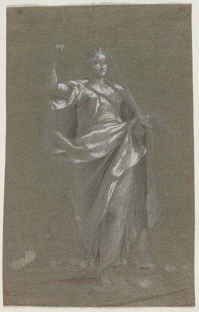 Allegorical Figure (recto) by Anonymous