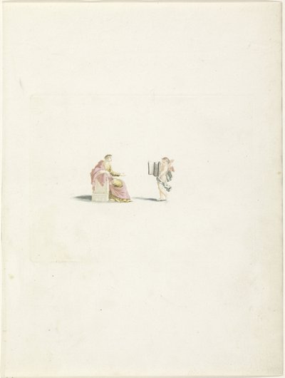 Amor Presents a Book to a Muse by Anonymous