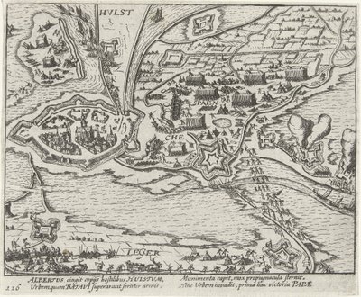 Siege of Hulst by Archduke Albert, 1596 by Anonymous