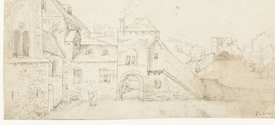 Courtyard of a Castle by Anonymous