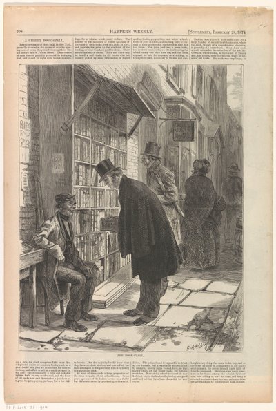 Book Stall in New York by Anonymous