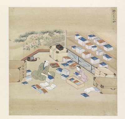 Bookseller in his Shop by Anonymous