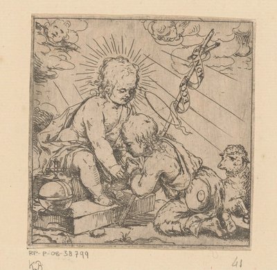 Christ and John the Baptist by Anonymous