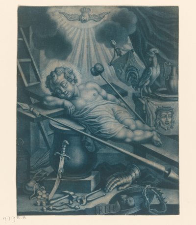 Christ Child Sleeping Among the Instruments of Torture by Anonymous