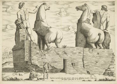 Dioscuri, Seen from Behind (Speculum Romanae Magnificentiae) by Anonymous
