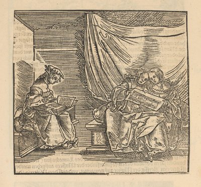 Three Singing Figures by Anonymous