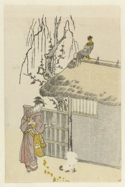 Egoyomi for the Year of the Rooster by Anonymous