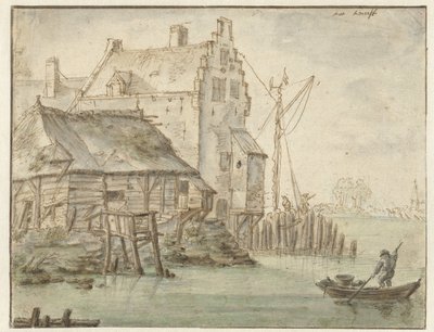 Some Houses by a River by Anonymous
