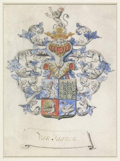 Family Crest, Possibly of the Van Zaanen Family by Anonymous