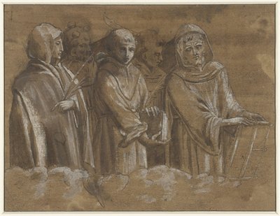 Figures of Martyrs Above a Cloud Edge by Anonymous