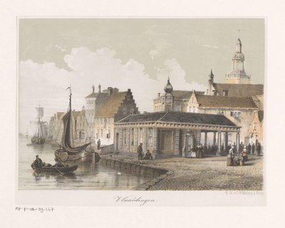 View of the Fish Market in Vlaardingen by Anonymous