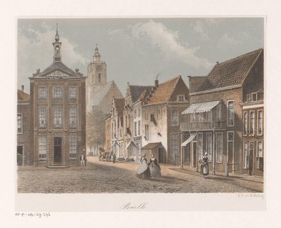 View of a Street in Brielle by Anonymous