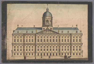 View of the Town Hall in Amsterdam by Anonymous