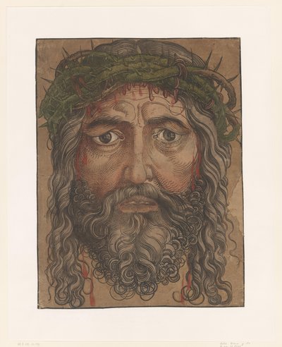 Face of Christ with Crown of Thorns by Anonymous