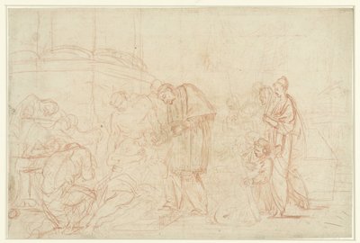 Saint Charles Borromeo Visiting the Plague Victims by Anonymous