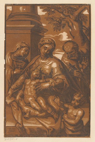 Holy Family with John the Baptist and Elizabeth by Anonymous