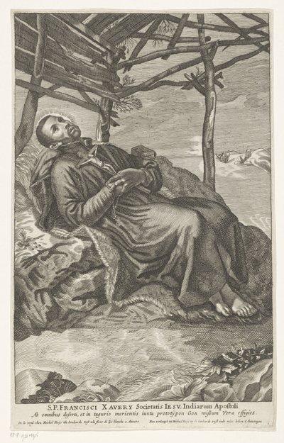 Saint Francis Xavier on His Deathbed by Anonymous