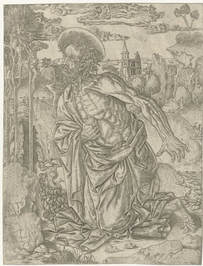 Saint Jerome Doing Penance in the Desert by Anonymous
