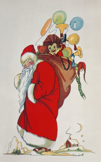 Here Comes Santa Claus (book illustration) by Anonymous