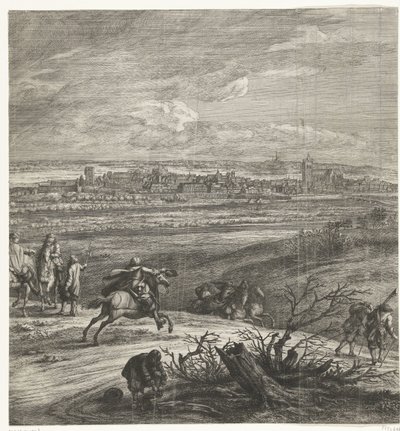 The French Army before Ypres (middle panel), 1678 by Anonymous