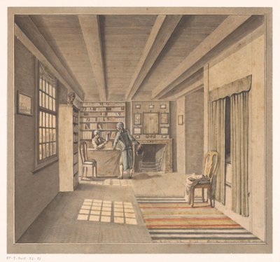 Interior with a Bookseller by Anonymous