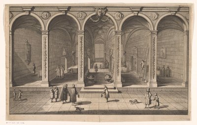 Interior of the City Library in Gdansk by Anonymous