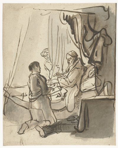 Isaac Blesses Jacob by Anonymous