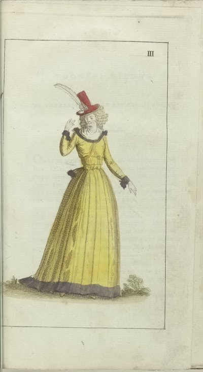 Cabinet of Fashion and Taste 1791, pl. III by Anonymous