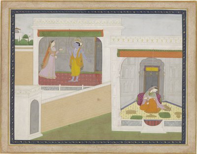 Krishna Visits Radha by Anonymous