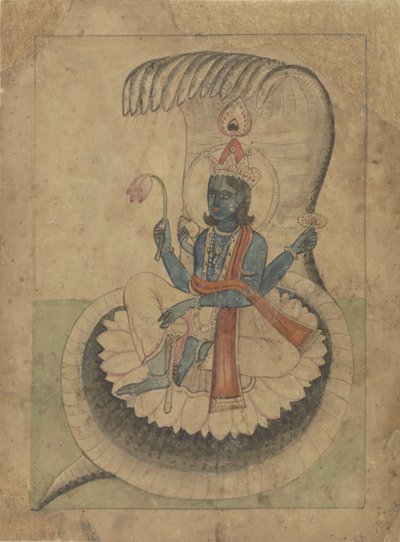 Krishna on His Throne by Anonymous