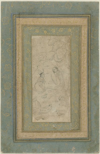 Laila and Majnun in the Wilderness by Anonymous