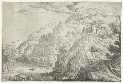 Landscape with Castle and River (Seven Landscapes) by Anonymous