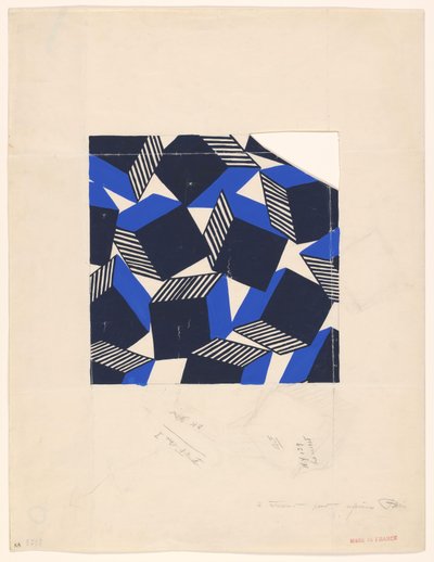 Design for a Silk Fabric by Anonymous