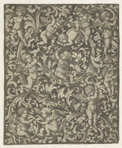 Ornament with Putti by Anonymous