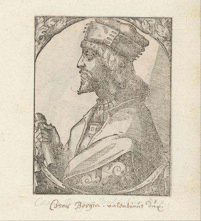 Portrait of Cesare Borgia by Anonymous