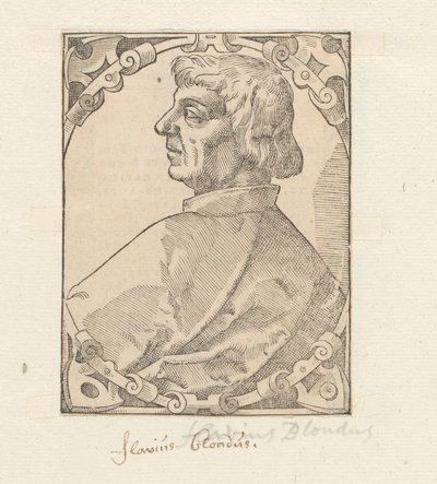 Portrait of Flavio Biondo by Anonymous