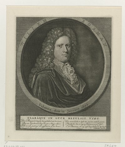 Portrait of Willem Bosman by Anonymous