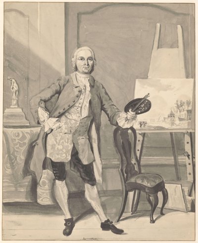 Portrait of the Painter Jan ten Compe by Anonymous
