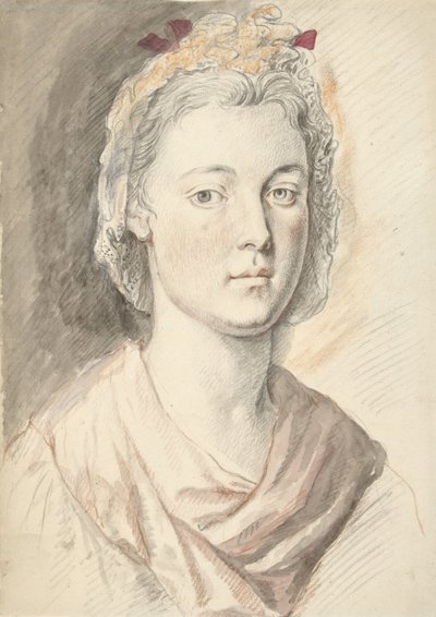 Portrait of a Young Woman by Anonymous