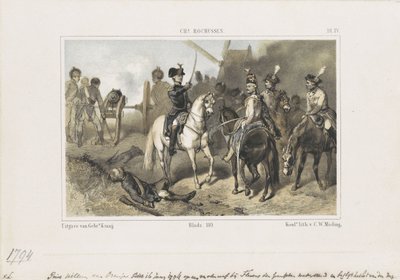 Prince Willem in the Battle of Fleurus, 1794 by Anonymous