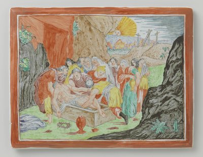 Rectangular Plaque with the Entombment of Christ by Anonymous